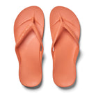 Archies arch support thongs in peach shown from above