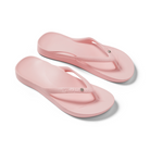 Archies arch support thongs in crystal pink pictured from above at an angle