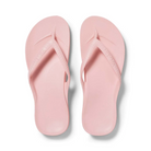 Archies arch support thongs in pink shown from above