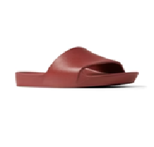 Archies arch support slides in sangria style pictured from the side at an angle