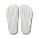 Archies Arch Support Slides in white pictured upside down from the bottom