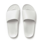 Archies arch support slides in white shown from above