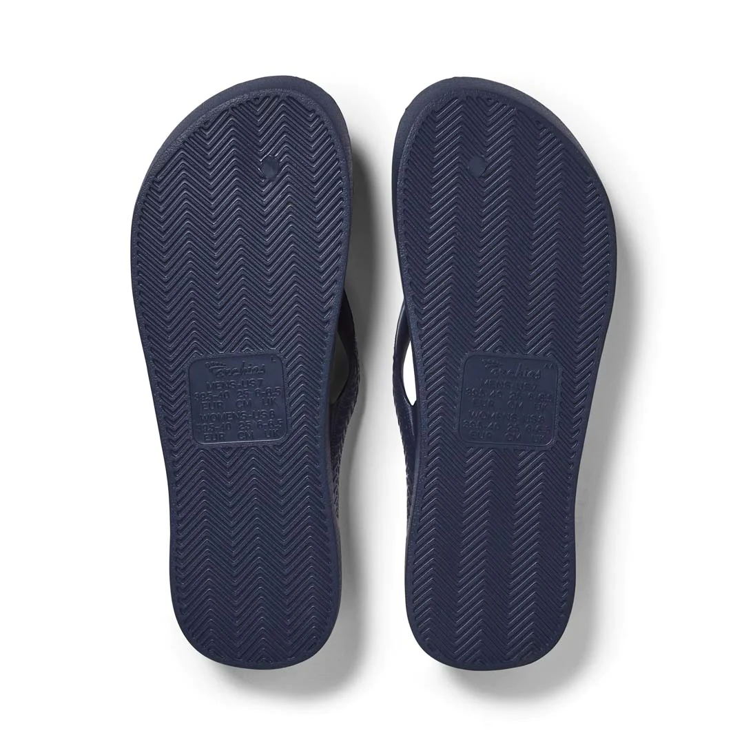 Archies: Arch Support Thongs - Navy